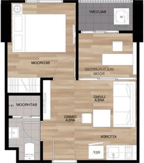 รูป 💥💥ปล่อยเช่า!! คอนโด The Base Phetkasem 1Bed+ 32 ตรม.ชั้น 22 พร้อมเข้าอยู่ สนใจ Line ID: @atfirm💥💥 - รูปที่ 6/6