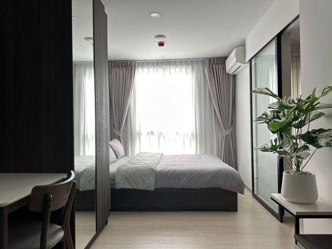 ให้เช่าคอนโด นิว ครอส คูคต สเตชัน ตึก C 23 ตร.ม.เฟอร์ครบ มีเครื่องซักผ้า ติดรถไฟฟ้าคูคต (TR1297)