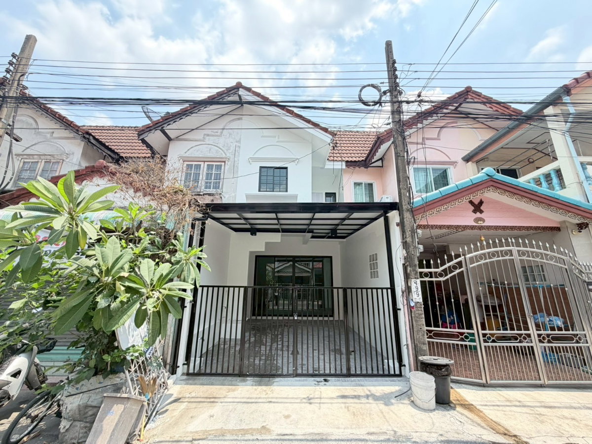 รูป ขายทาวน์เฮ้าส์ 2 ชั้น รีโนเวทใหม่ พร้อมอยู่ หมู่บ้านสวนทองวิลล่า 3 | ซอยรามอินทรา 40 แยก 8 (นวลจันทร์ บึงกุ่ม)  - รูปที่ 1/12