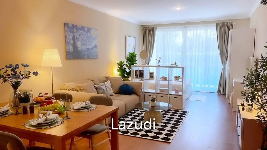 รูป คอนโดสตูดิโอ 43.65 ตร.ม. ชั้น 1 หัวหิน ใกล้ทะเล - รูปที่ 1/12