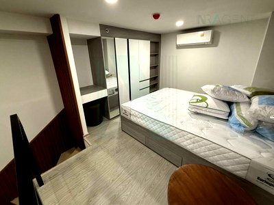Condos for rent : 📌 For Rent Condo ORIGIN PLUG & PLAY RAMKHAMHAENG TRIPLE STATION Building A, Floor 11,Duplex, Room size 32 sqm