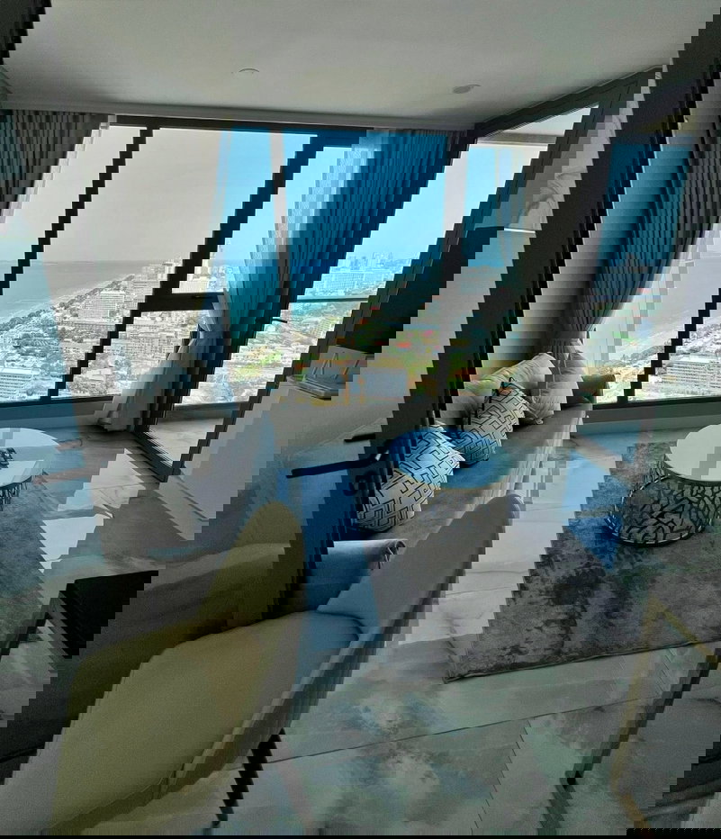 รูป FQ🗺️KT0395🏊Private Jacuzzi Pool🏖️1ห้องนอน 80ตรม ชั้นสูง พร้อมเฟอร์นิเจอร์🌅วิวทะเล🌴Copacabana Beach Jomtien - รูปที่ 2/6