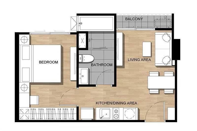 รูป 🏢 ให้เช่าคอนโด : Altitude Samyan - Silom (อัลติจูด สามย่าน - สีลม)   รหัสทรัพย์ | 📌LNP-C12959 - รูปที่ 11/11