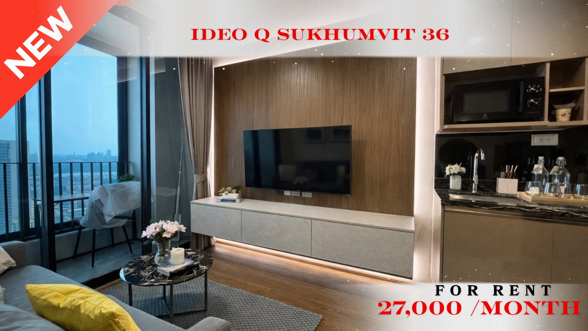 รูป 🍀🍀 Prime Condo Location🚆ให้เช่า📌 ไอดีโอ คิว สุขุมวิท 36 (Line:@rent2022)BTS ทองหล่อ✨พร้อมเข้าอยู่🔖A11193 - รูปที่ 1/12