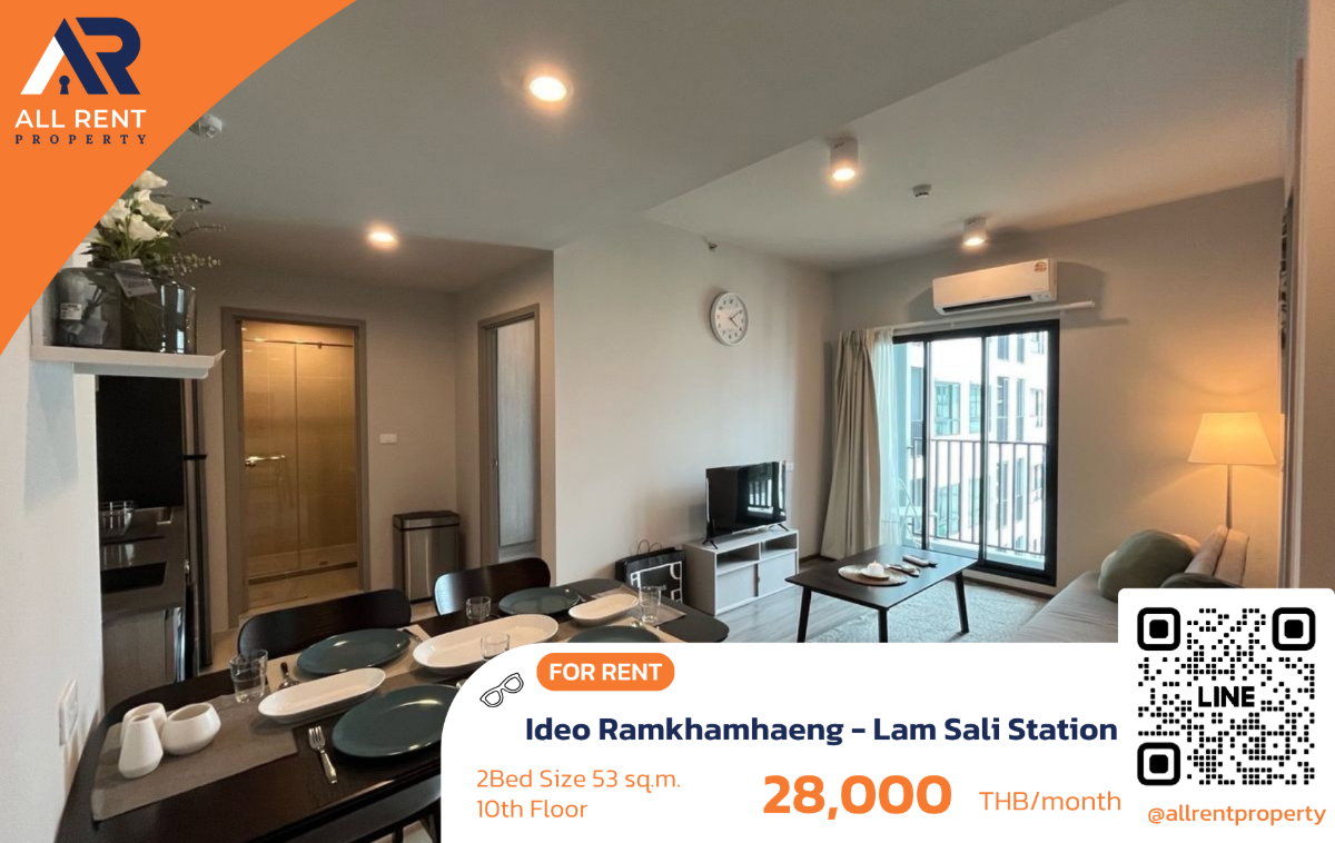 รูป 🔥 ห้องใหญ่ ฟังก์ชันครบ พร้อมเข้าอยู่ Ideo Ramkhamhaeng | 28,000 - รูปที่ 1/27