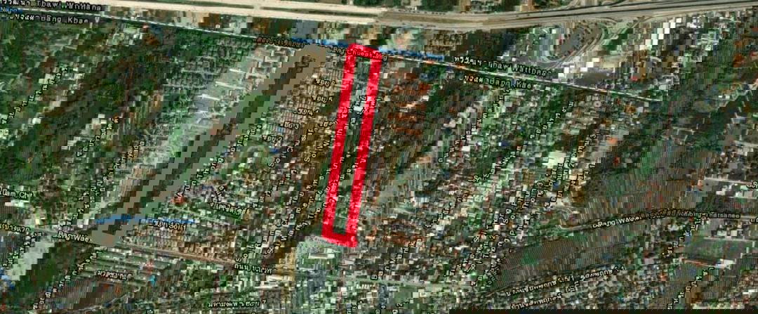 รูป ขายที่ดินติดถนนบางแวก ติดซอยบางแวก 156 ใกล้สี่แยกทศกัณฑ์ 20ไร่ - รูปที่ 3/3