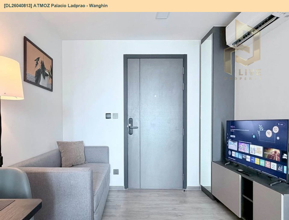 รูป DL26040813 ให้เช่าคอนโด แอทโมซ พาลาซิโอ ลาดพร้าว - วังหิน (ATMOZ Palacio Ladprao - Wanghin) ใกล้ MRT ลาดพร้าว พร้อมเข้าอยู่ โทรด่วน 0800343450 LineID @655ebbvc - รูปที่ 4/12