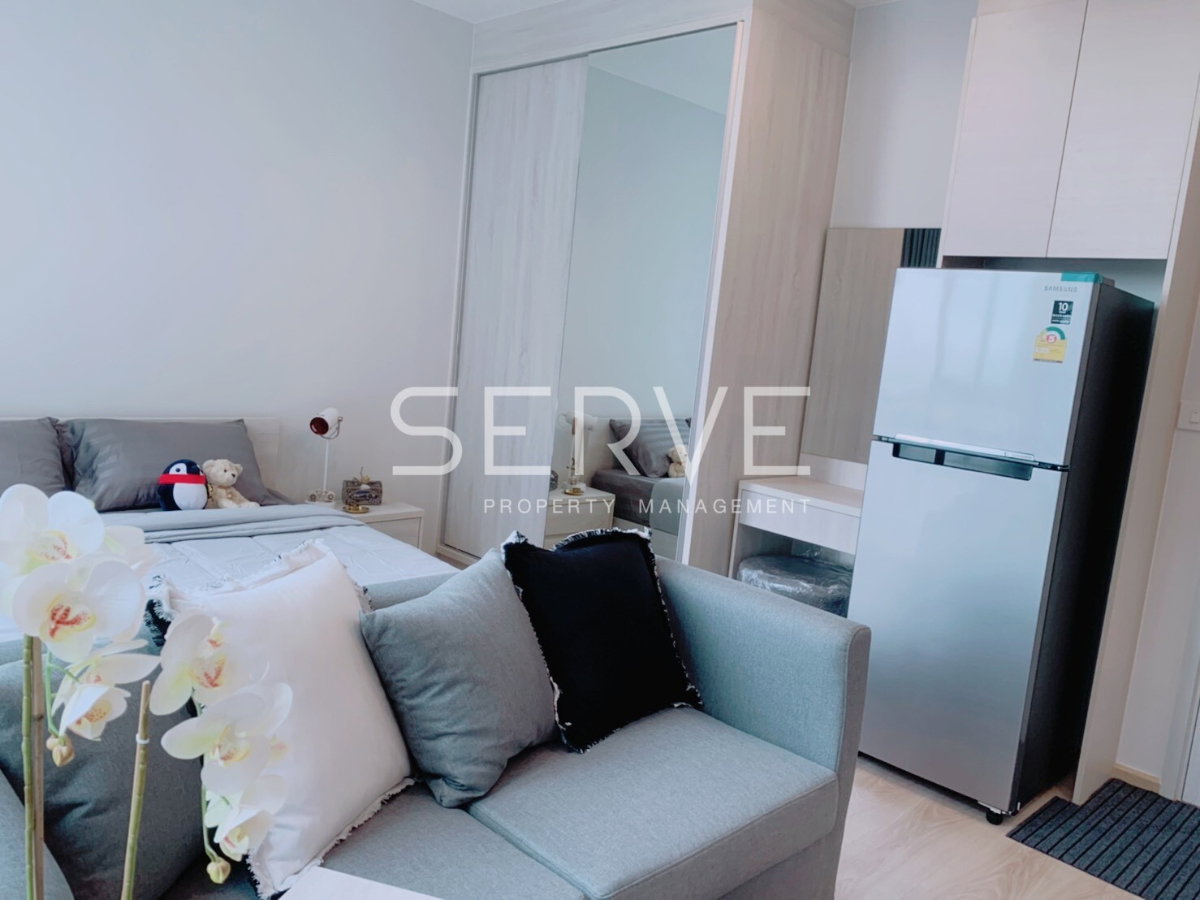 รูป 🔥ห้องสตูดิโอ กั้นเป็นสัดส่วน ชั้นสูงสุดๆ 30+ วิวดีมาก เฟอร์จัดเต็ม พร้อมเข้าอยู่ คอนโดทำเลดีมาก ติด MRT ศูนย์วัฒนธรรม  @   Noble Revolve Ratchada  - รูปที่ 6/6