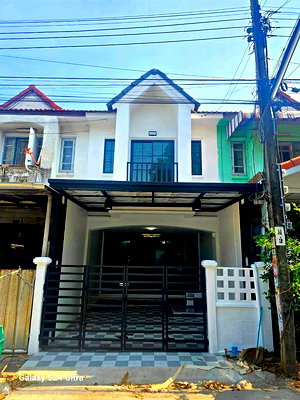 ทาวน์โฮม ถนนหทัยราษฎร์ : ทาวน์เฮ้าส์ ราคาถูกมาก แต่งใหม่ พร้อมเฟอร์นิเจอร์เข้าอยู่ได้เลย ม.เคซีรามอินทรา3 ถนนหทัยราษฎร์39 คลองสามวา