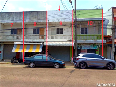 อาคารพาณิชย์ 18 ตร.วา เมืองอำนาจเจริญ อำนาจเจริญ 1.7M
