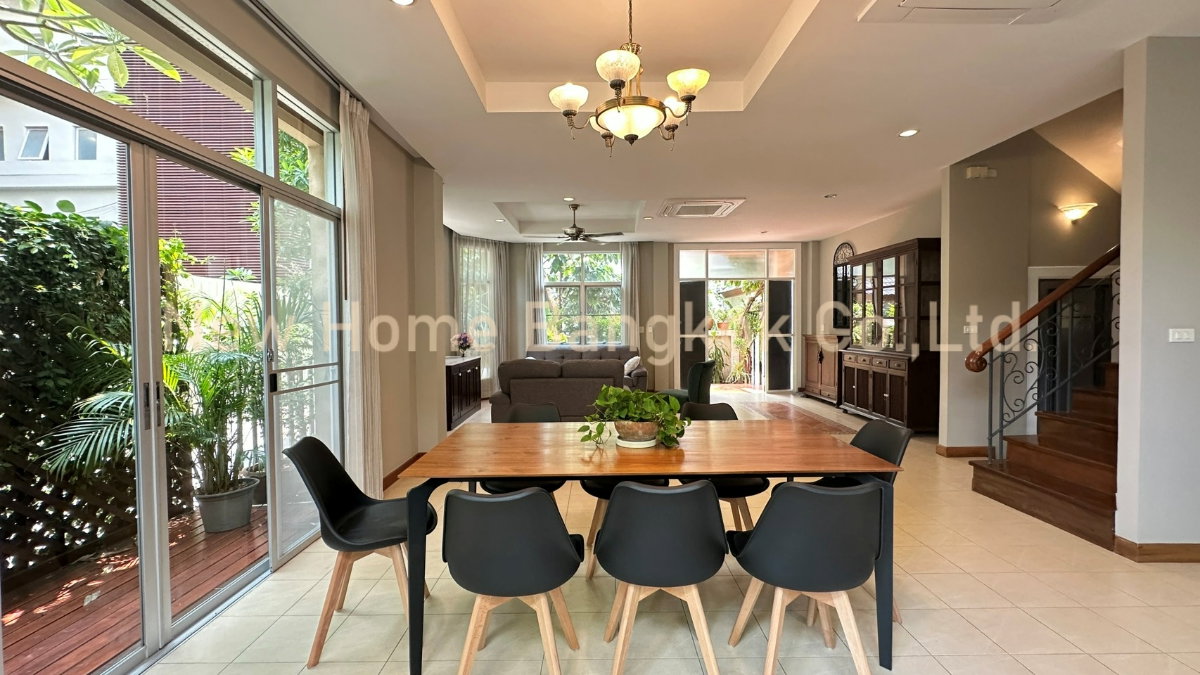 รูป ให้เช่าบ้านในโครงการส่วนตัว บ้าน 2 ชั้น 3 ห้องนอน ย่านนานา เลี้ยงสัตว์ได้ - รูปที่ 4/26
