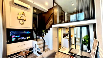 คอนโดให้เช่า : เช่า KnightsBridge Space รัชโยธิน Duplex 2 ชั้น ห้องใหญ่ โทร 063-6165390