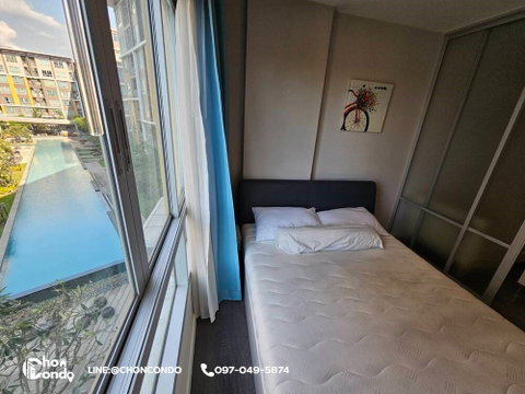 DCondo ดีคอนโด ชั้น4 ตึกC  ------------วิวสระ------------Tel 097-049-5874 (Line: @choncondo มี@ด้วย)