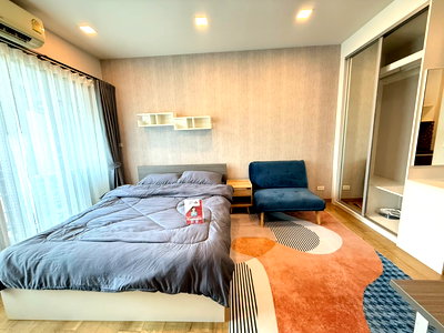 Condos for rent Terminal 21 Korat :   Studio apartment in Madrid Building, near 7-11, only 7500 THB. 3rd floor, fully furnished, includes washing machine, near Bangkok Hospital