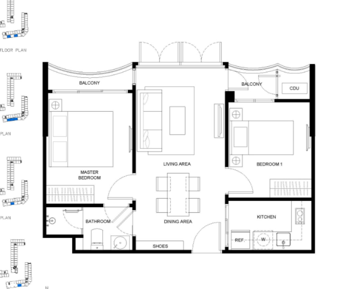 รูป 📍For Rent! Kawa Haus 2 ห้องนอน 51.92 ตรม ชั้น 5 Canal View อาคาร B แต่งครบ📍เพียง 35,000 บาท/เดือน📍 - รูปที่ 23/23