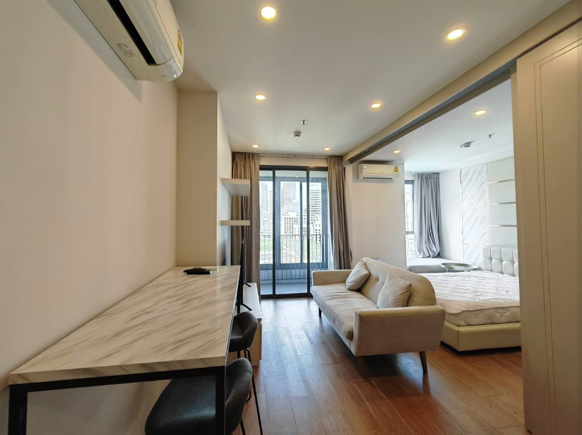 รูป ว่างพร้อมอยู่! Q ชิดลม-เพชรบุรี. 1นอน 47ตร.ม. Line id: @pfagent - รูปที่ 1/5