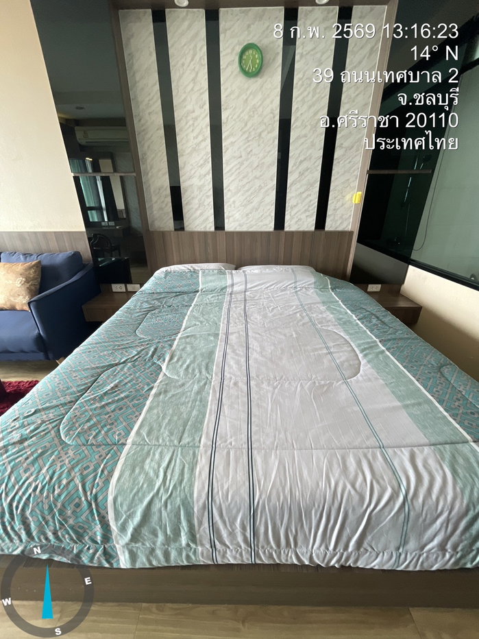 รูป ให้เช่า คอนโด ลัดดาพลัส ศรีราชา เฟอร์ครบ พร้อมอยู่ ใจกลางเมือง - รูปที่ 2/22