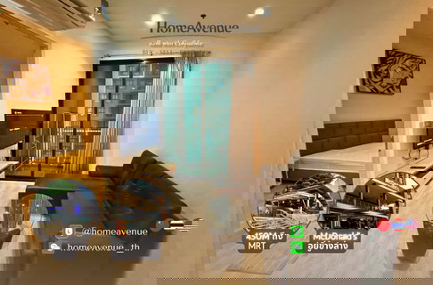 《Quinn Ratchada 17》Highlight✨ 1Bed 🚇 ใกล้MRT สุทธิสาร💥📲 Line: @homeavenue ⭐HA-2011