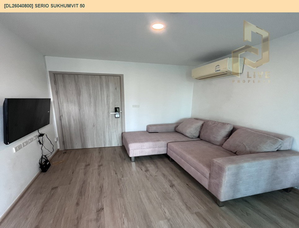 รูป DL26040800 ให้เช่าคอนโด เซอริโอ้ สุขุมวิท 50 (Serio Sukhumvit 50 ) ใกล้ BTS อ่อนนุช พร้อมเข้าอยู่ โทรด่วน 0800343450 LineID @655ebbvc - รูปที่ 5/6