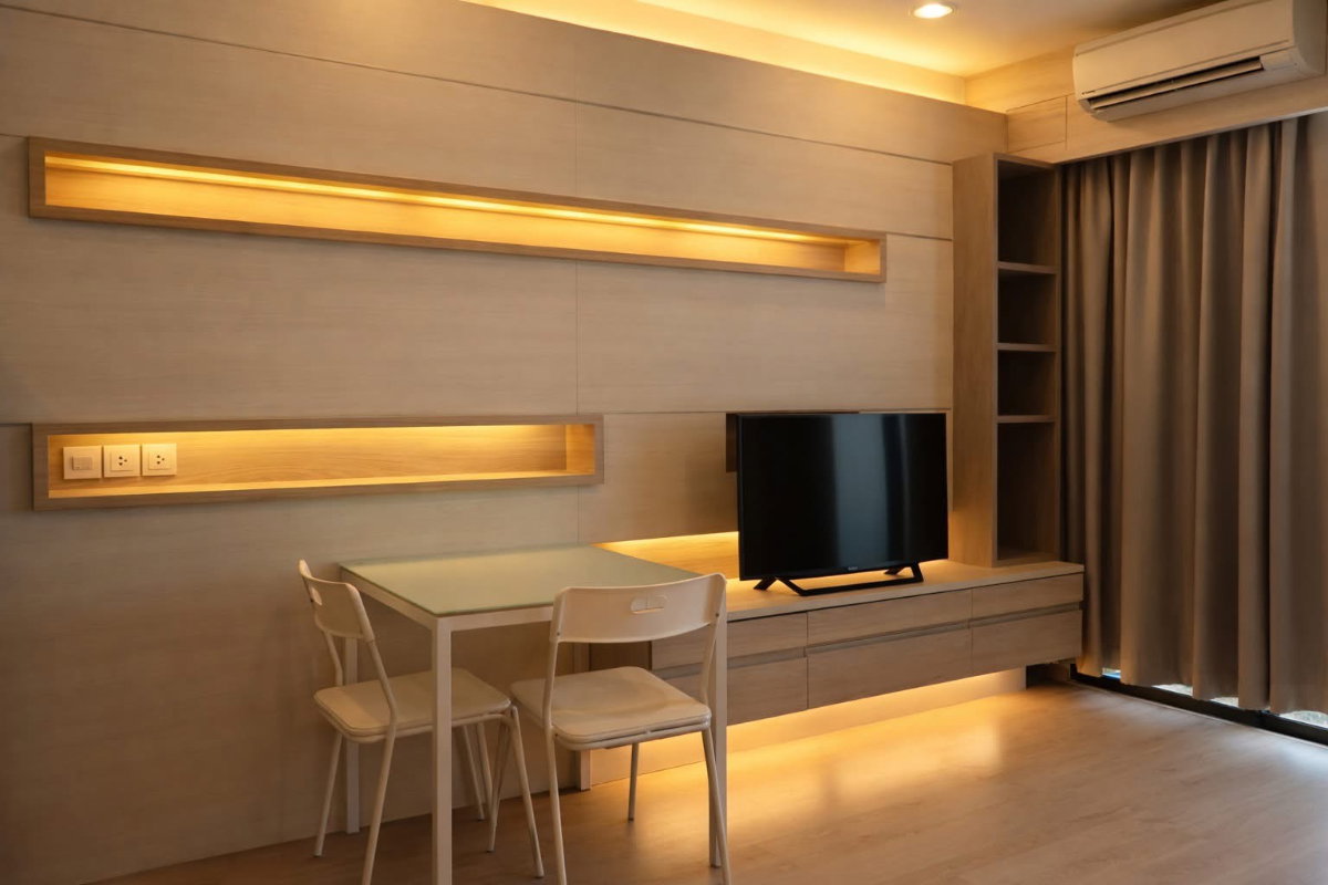 รูป พิเศษ ให้เช่า ideo q ราชเทวี ห้องแต่งสวยหรู ราคาพิเศษ เฟอร์เครื่องใช้ไฟฟ้าอย่างดี - รูปที่ 3/9