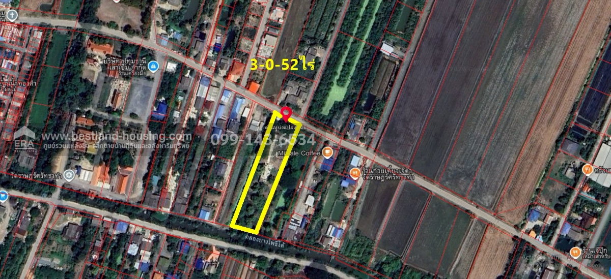 รูป ขายที่ดินเปล่าเนื้อที่ 3-0-52 ไร่ ตำบลบางหลวง เมืองปทุมธานี จังหวัดปทุมธานี ใกล้Solar Plant บางหลวง - รูปที่ 2/5