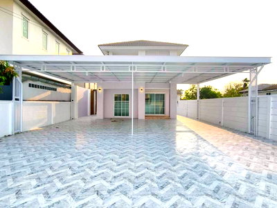 บ้านเดี่ยว ลำลูกกา ปทุมธานี : บ้านเดี่ยว ทำเลดี ถนนเมน S-Ville เอสวิลล์ รังสิต-ลำลูกกา คลอง4 ถนนพระองค์เจ้าสาย ไสวประชาราษฎร์ ลำลูกกา ปทุมธานี รีโนเวทใหม่ กว้างมาก