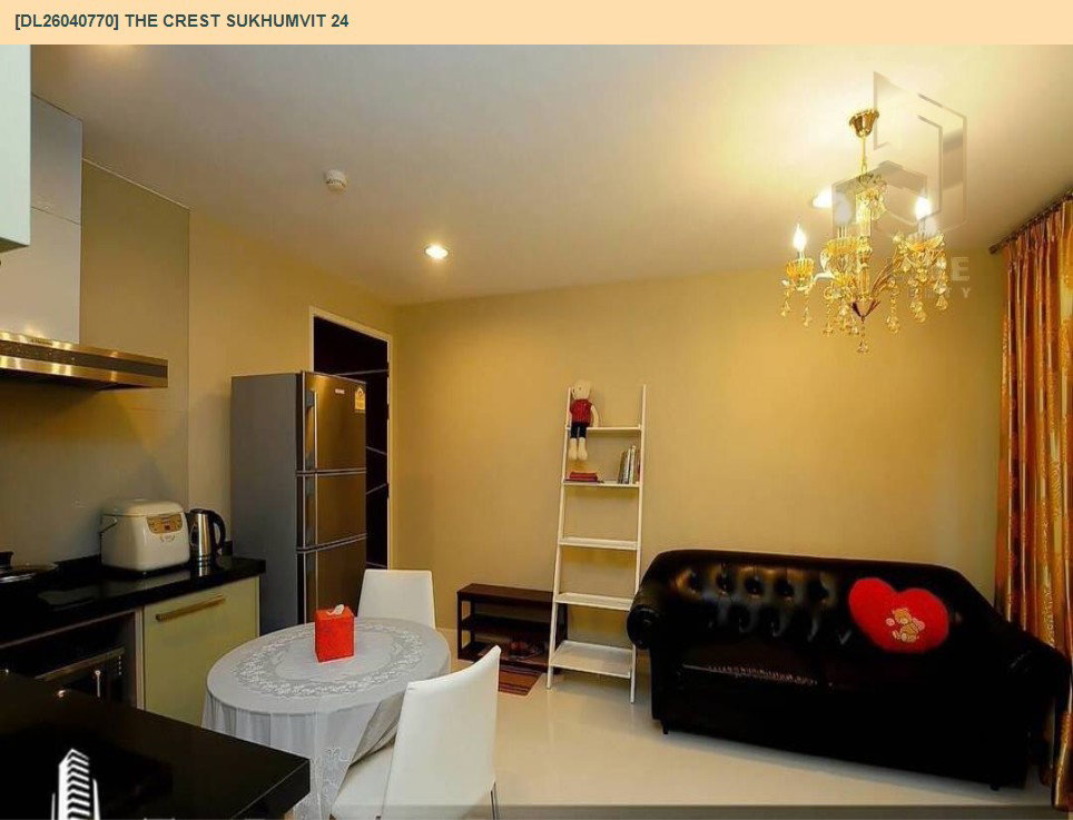 รูป DL26040770 ให้เช่าคอนโด เดอะ เครสท์ สุขุมวิท 24 (The Crest Sukhumvit 24) ใกล้ BTS พร้อมพงษ์ พร้อมเข้าอยู่ โทรด่วน 0800343450 LineID @655ebbvc - รูปที่ 5/10