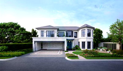 บ้านเดี่ยว กรุงเทพมหานคร : ขายบ้านเดี่ยว โครงการ นาราสิริ กรุงเทพกรีฑา 2 ชั้น 4 ห้องนอน 5 ห้องน้ำ