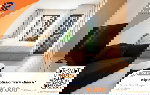 Studio in Sukhumvit–Rama 4 area, 16K budget — great value 🔥 Aspire