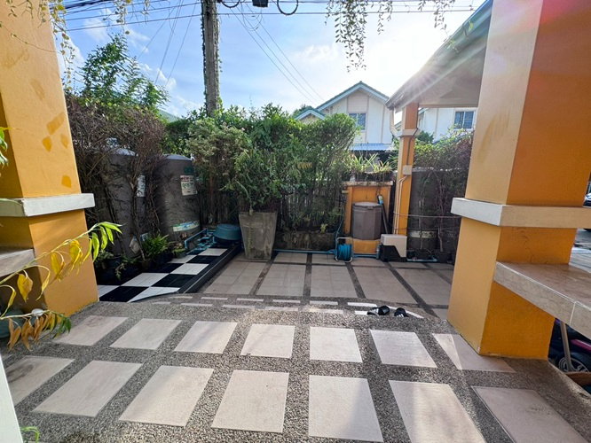 รูป N182 ขายบ้านแฝดชั้นครึ่งบ้านหลังมุม พร้อมเฟอร์ หมู่บ้านสินทรัพย์ 2 ถนนรังสิตนครนายกคลอง 4 บ้านหลังมุมน่าอยู่ตกแต่งแนวสวนแบบธรรมชาติ มีพื้นที่ข้างบ้าน  - รูปที่ 2/26