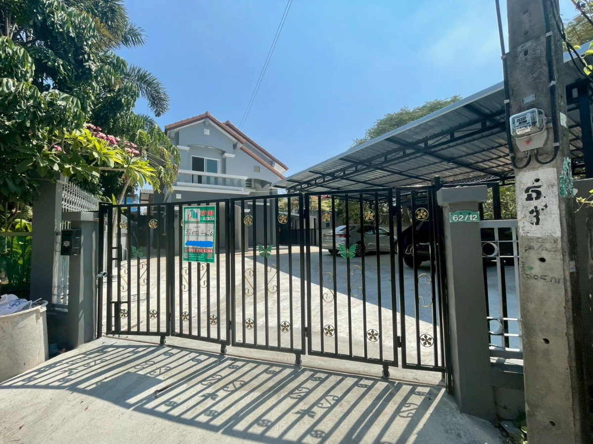 รูป ขายบ้านเดี่ยว2ชั้น หมู่บ้าน บ้านสวยริมธาร1 หลังมุม ทำเลดีซอย1 พร้อมอยู่ เขตทวีวัฒนา กรุงเทพ - รูปที่ 2/12