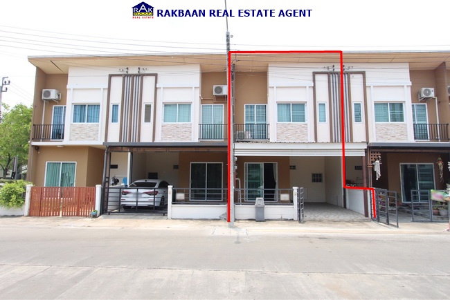 รูป ขายทาวน์โฮม หน้าสวน แกรนด์ พลีโน่ รัตนาธิเบศร์ 19.8 วา 3 นอน 2 น้ำ เตียง 2 ห้อง แอร์ 3 เครื่อง,ปั๊ม,แท็งค์ ต่อเติมครัวแล้ว - รูปที่ 3/19