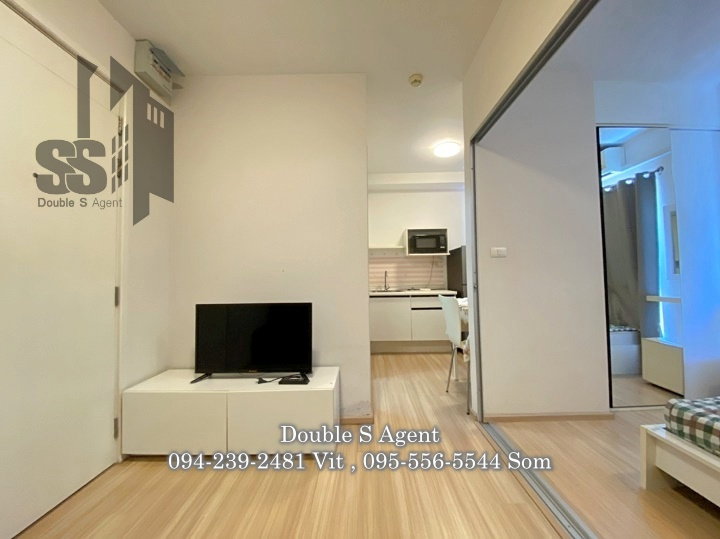 รูป SS 203 #ให้เช่าพลัมคอนโดบางใหญ่สเตชั่น #ให้เช่าคอนโดพลัมตรงคลองถนน ขนาด 23 ตร.ม  ตึก D ชั้น 4 #ให้เช่าคอนโดใกล้รถไฟฟ้าสายสีม่วง  - รูปที่ 2/12