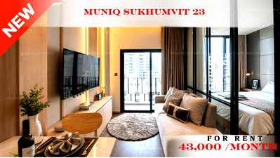 Condos for rent BTS Phrom Phong : ❤️‍🔥🚆 Exclusive Unit For Rent 📌 Muniq Sukhumvit 23 (Line: @rent2022) | Near BTS Asoke  ✨ Beautiful unit – Ready to move in ✨ 📌 Ref Code: A11199