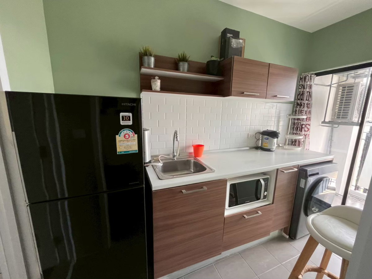 รูป ให้เช่า เดอะทรี อินเตอร์เชนจ์  1-bed ตึกA ชั้น9 ขนาด 36 ตร ม (มีเครื่องซักอบ) 🆔 line: ey_annie - รูปที่ 6/12