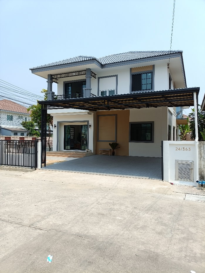 รูป มีแค่หลังเดียว!! บ้านเดี่ยว 2 ชั้น หลังมุม ถนนเมน นนทวีวิลล์ 5 รีโนเวทใหม่ 4.2 ล้าน - รูปที่ 2/40