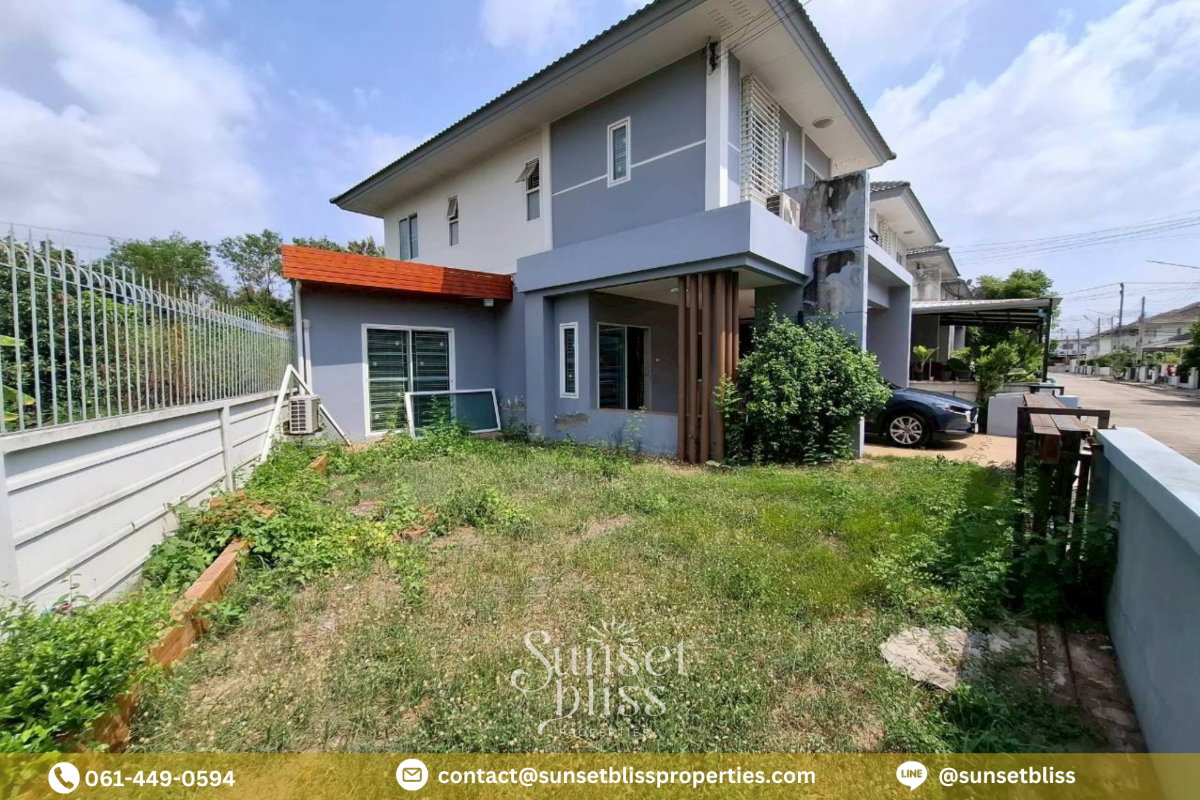รูป บ้านหลังมุม 50.1 ตร.วา ในศรีราชา เพียง 3.15 ล้าน มีสนามหญ้าข้างบ้าน จอดรถ 2 คัน - รูปที่ 5/18