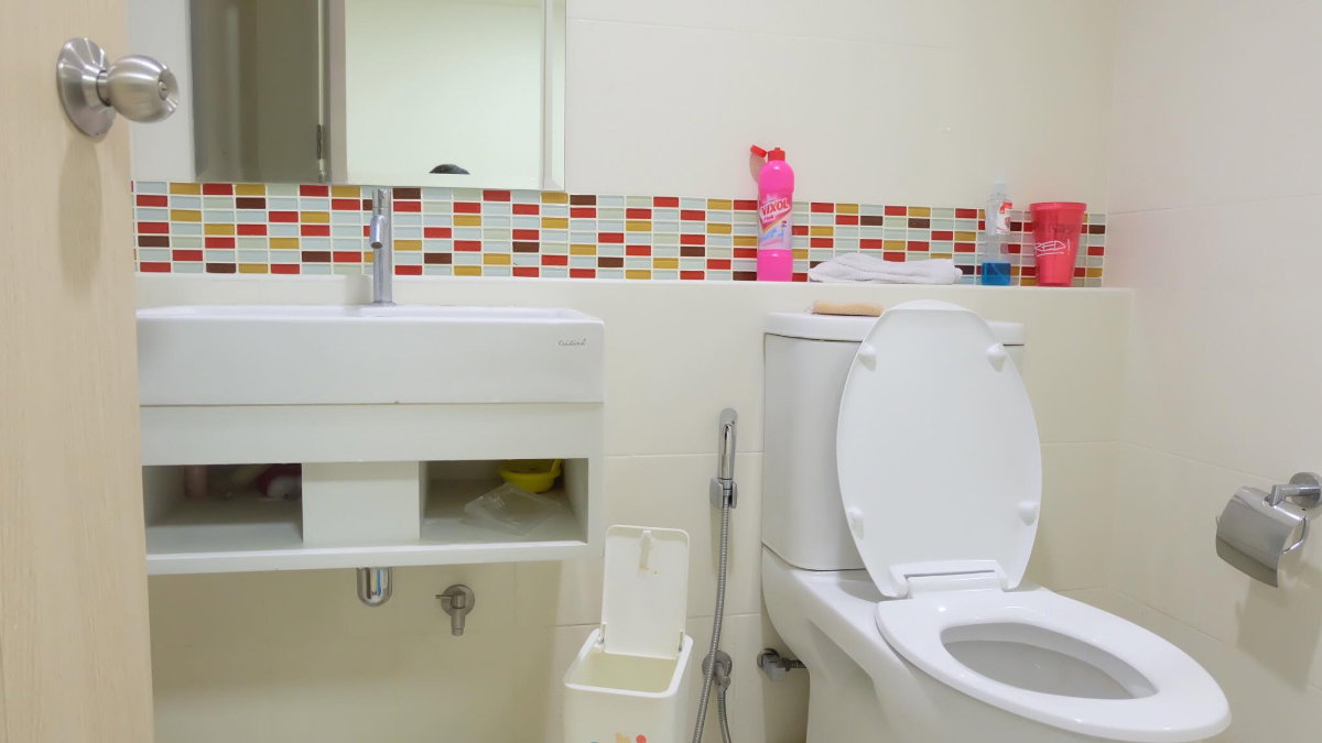 รูป ให้เช่าห้อง 1 นอน ขนาด 32 ตร.ม ชั้น 13 ตึกเอ  เฟอร์ครบ  เอ็มโซไซตี้คอนโดเมืองทองธานี ราคาเช่า 7,500/เดือน - รูปที่ 9/19