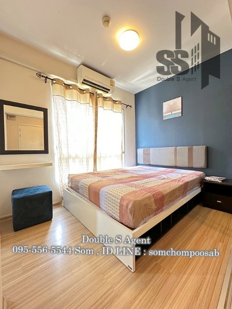 รูป SS 322 #ให้เช่าพลัมคอนโดบางใหญ่สเตชั่น #ให้เช่าคอนโดพลัมตรงคลองถนน ขนาด 23 ตร.ม  ตึก C ชั้น 6 #ให้เช่าคอนโดใกล้รถไฟฟ้าสายสีม่วง - รูปที่ 5/11