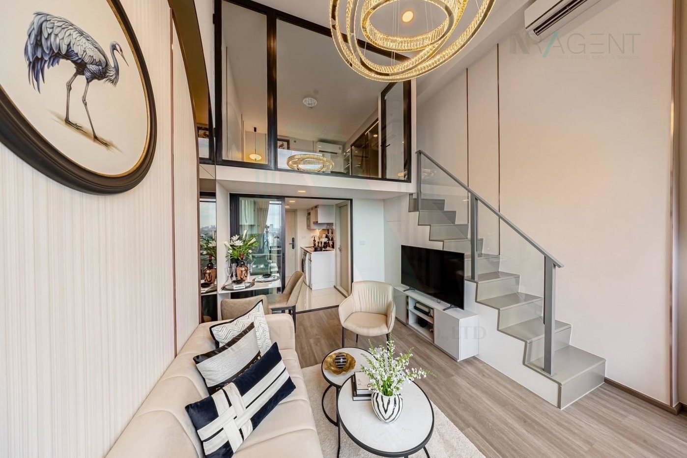 รูป ให้เช่าคอนโด โซ ออริจิ้น เกษตร อินเตอร์เชนจ์ อาคาร 1 ชั้น 17 Duplex ขนาด 37 ตรม ใกล้ BTS ม.เกษตร - รูปที่ 4/8