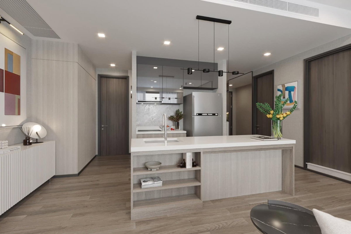 รูป ✅ ✅ ให้เช่า - RHYTHM Charoenkrung Pavillion , Luxury 3 ห้องนอน พร้อมเข้าอยู่ ติดต่อไลน์ @bktasset โทร 095-325-8928 - รูปที่ 4/15