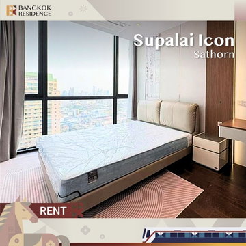  เช่าคอนโด 💎 Supalai Icon Sathorn 2นอน 92ตรม 100k 🌊 ห้องสวย วิวแม่น้ำ ใกล้ BTS ช่องนนทรี  