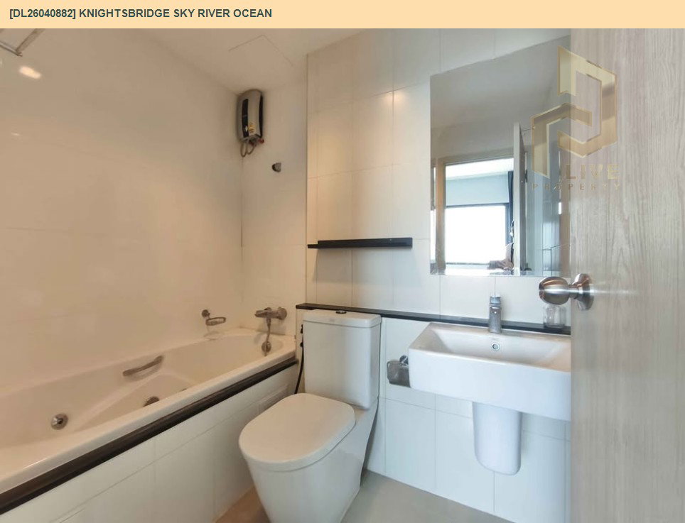 รูป DL26040882 ให้เช่าคอนโด ไนท์บริดจ์ สกาย ริเวอร์ โอเชี่ยน (KnightsBridge Sky River Ocean) ใกล้ BTS ปากน้ำ พร้อมเข้าอยู่ โทรด่วน 0653619502 LineID @897iyzll - รูปที่ 7/9