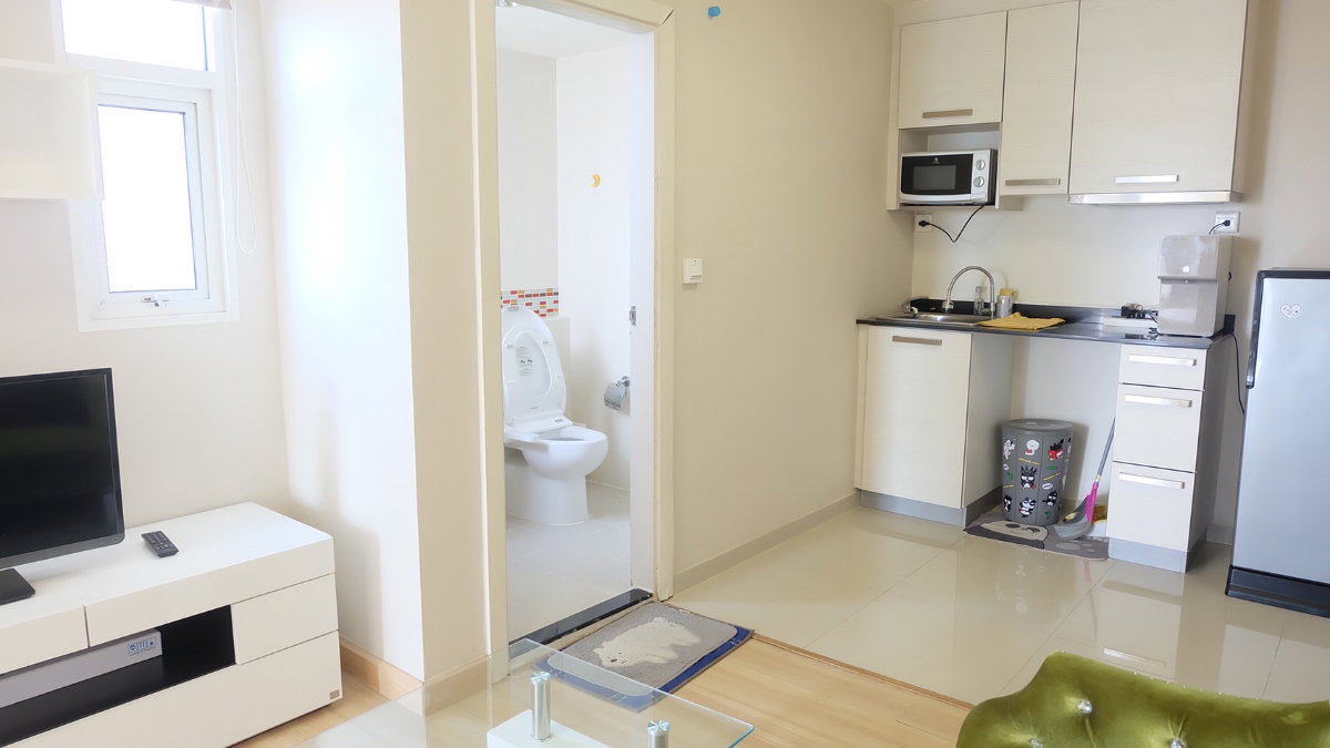 รูป ให้เช่าห้อง 1 นอน ขนาด 32 ตร.ม ชั้น 13 ตึกเอ  เฟอร์ครบ  เอ็มโซไซตี้คอนโดเมืองทองธานี ราคาเช่า 7,500/เดือน - รูปที่ 18/19