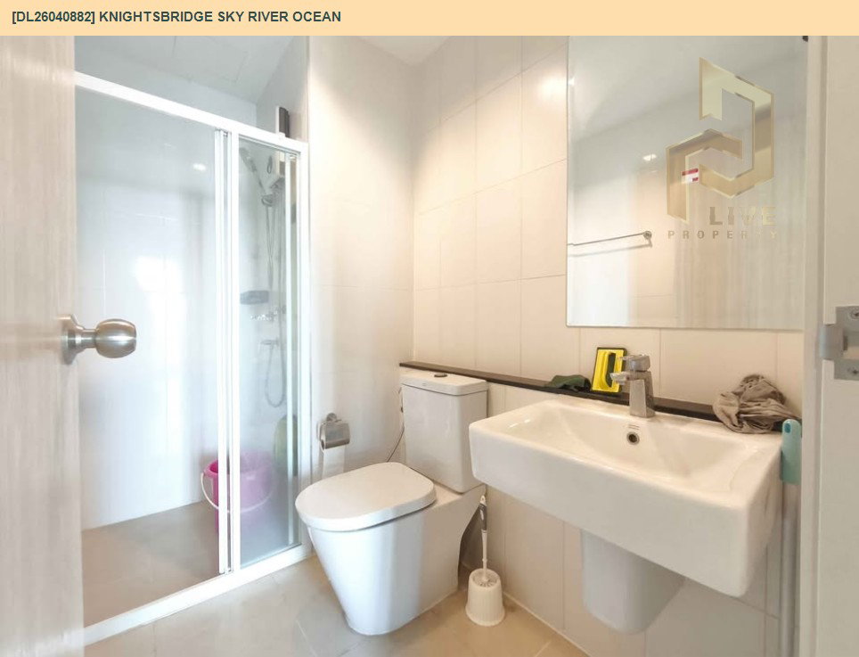 รูป DL26040882 ให้เช่าคอนโด ไนท์บริดจ์ สกาย ริเวอร์ โอเชี่ยน (KnightsBridge Sky River Ocean) ใกล้ BTS ปากน้ำ พร้อมเข้าอยู่ โทรด่วน 0653619502 LineID @897iyzll - รูปที่ 8/9