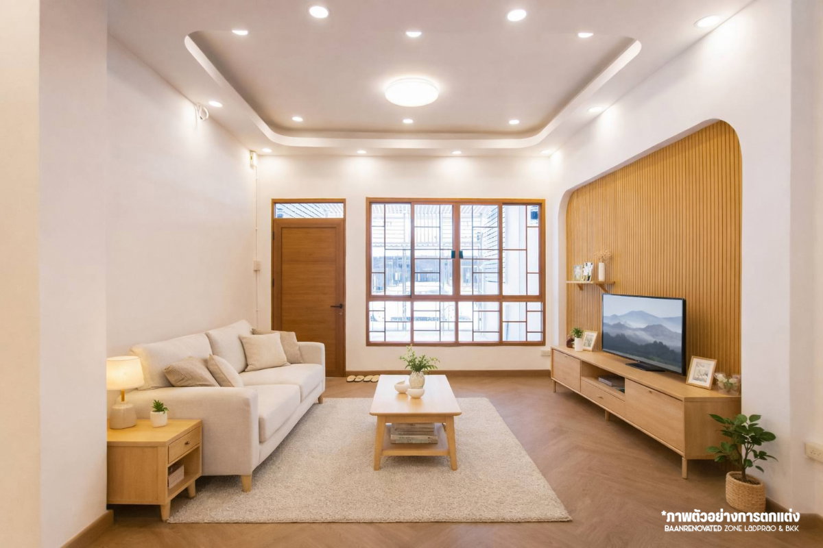 รูป น้อง H o k k a i d o ~ นวมินทร์ 135 รีโนเวทใหม่ ~   กลายเป็นสไตล์ญี่ปุ่นน่ารักสุดๆ งานมีเนียมลายไม้สวยๆ เกรดพรีเมี่ยม - รูปที่ 5/14