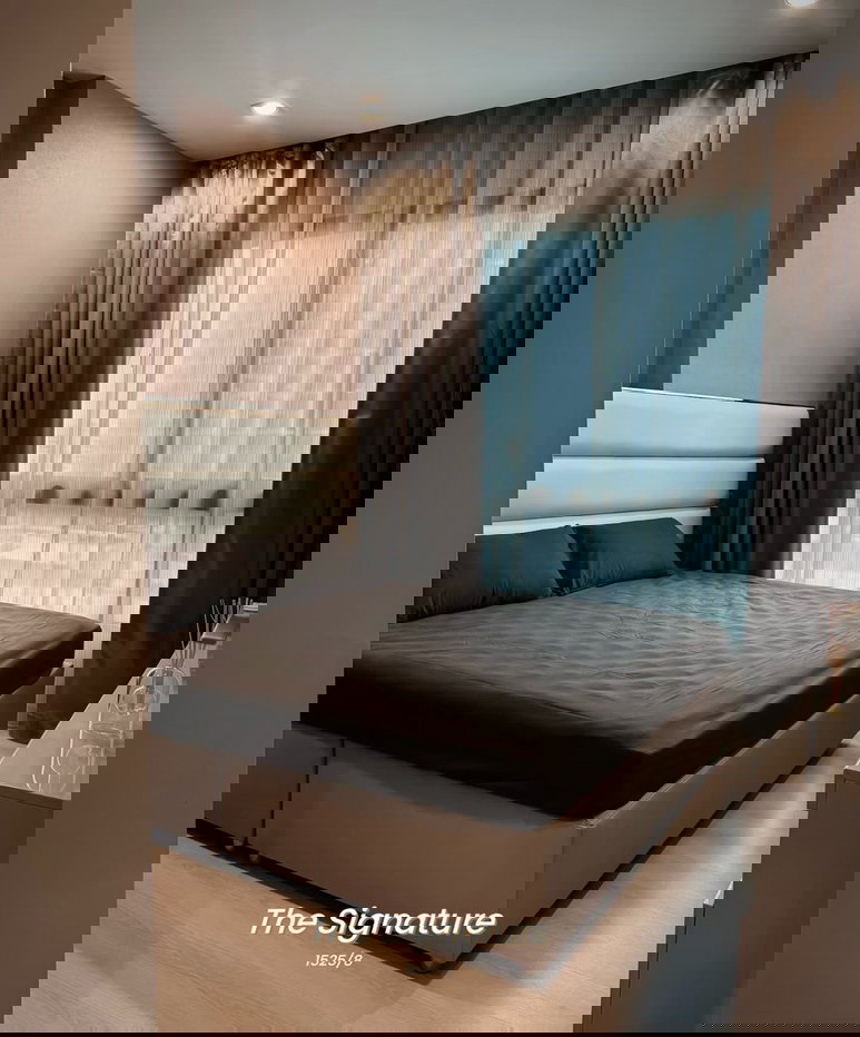 รูป 🟢ห้องสวย!! พร้อมเข้าอยู่!! 🟢เดอะ ซิกเนเจอร์ บาย เออร์บาโน่ 2 ห้องนอน ใกล้ BTS สะพานควาย สอบถาม📱ADD LINE @572aurac แอดมินตอบไว✨ - รูปที่ 1/13