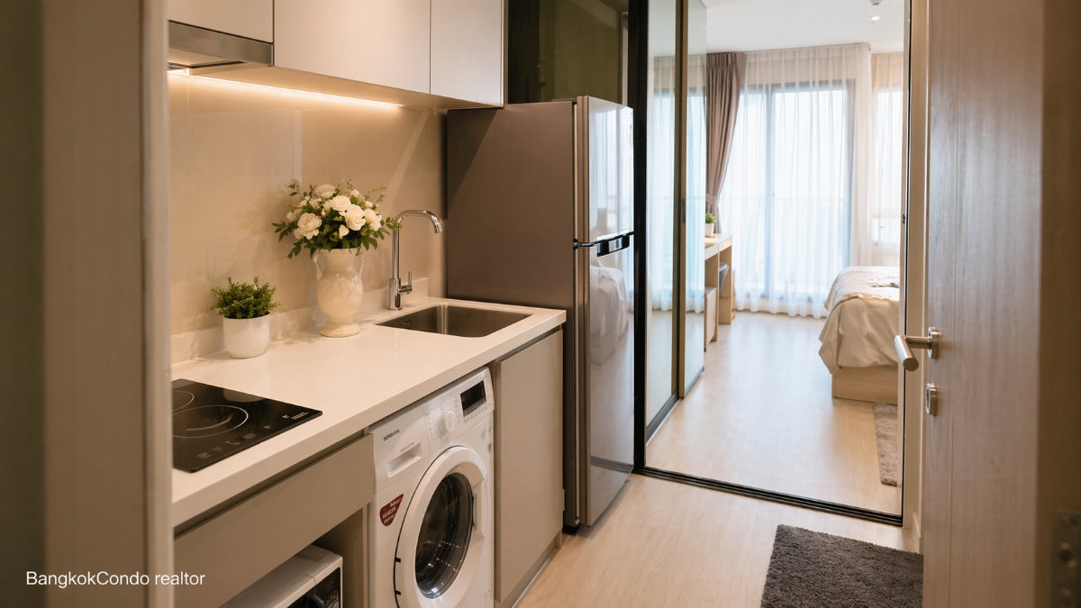 รูป 🍀🍀 Fully furnished💝 ให้เช่า📌 ไลฟ์ ลาดพร้าว (Line:@rent2022)✨ MRT พหลโยธิน✨พร้อมเข้าอยู่  ✨ A11198 - รูปที่ 8/12