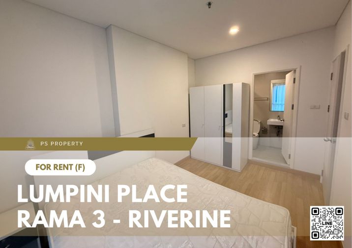 For Rent ✨ Lumpini Place Rama 3 - Riverine ✨ Fully furnished with appliances. 600 meters from BRT Wat Dan station.