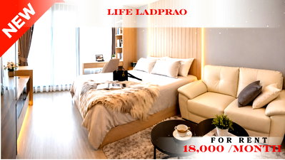 Condos for rent : 💝🚆 Fully Furnished Unit For Rent 📌 Life Ladprao Condominium (Line: @rent2022) | Near MRT Phahon Yothin  ✨ Ready to move in! ✨ 📌 Ref Code: A11198